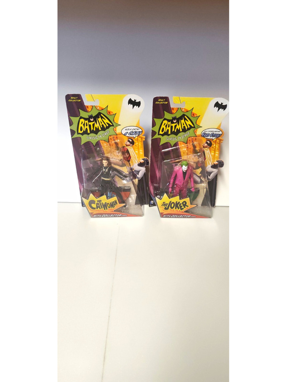 Batman Classic TV Series Catwoman Joker Mattel 2013 Y9638 Y9637 Figures Lot